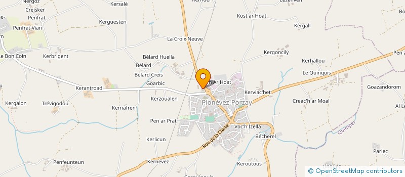 localisation de l'entreprise JARDI EXPERT MOTOCULTURE à PLONEVEZ-PORZAY
