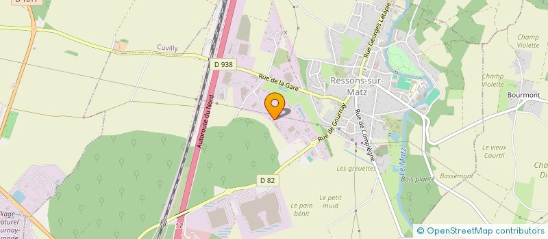 localisation de l'entreprise JARDI'MATZ  RESSONS-SUR-MATZ