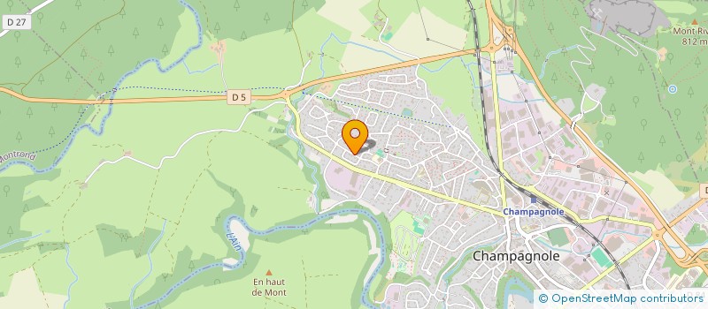 localisation de l'entreprise JARDIBRICOLOU  CHAMPAGNOLE