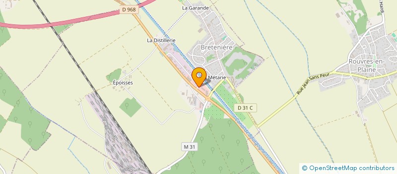 localisation de l'entreprise JARDIFLEUR  BRETENIERE