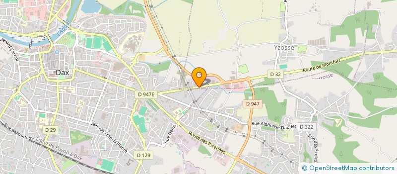 localisation de l'entreprise JARDIGREEN  YZOSSE