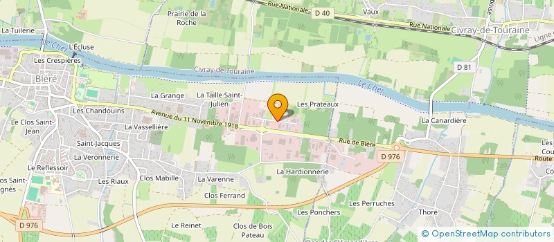 localisation de l'entreprise JARDILOISIRS  BLERE