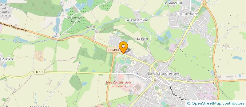localisation de l'entreprise JARDIMAGINE à LA CHATAIGNERAIE