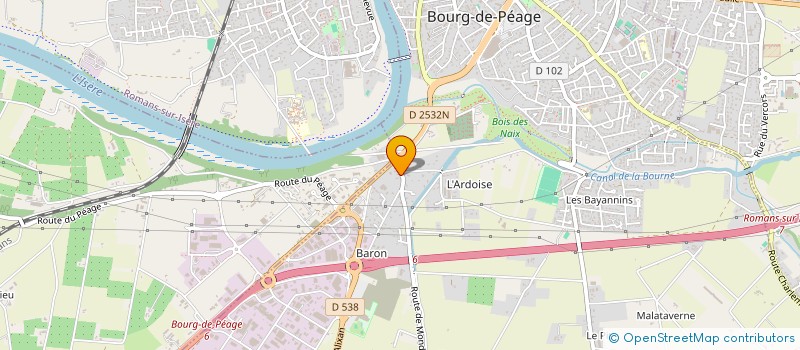 localisation de l'entreprise JARDIN 2000 SA à BOURG-DE-PEAGE