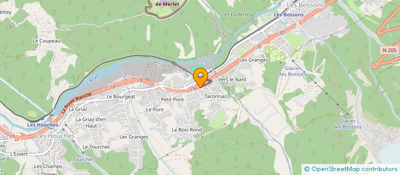 localisation de l'entreprise JARDIN ALPIN  LES HOUCHES