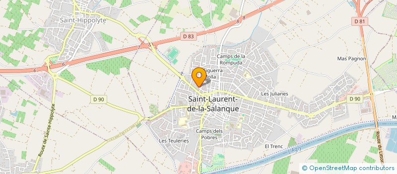 localisation de l'entreprise JARDIN'AMIC à SAINT-LAURENT-DE-LA-SALANQUE