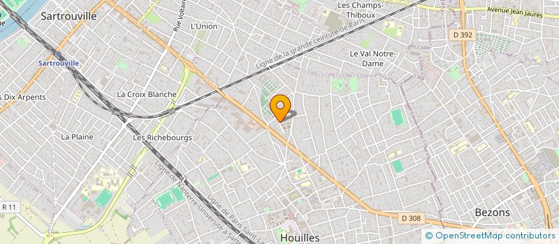 localisation de l'entreprise JARDIN ATTITUDE  HOUILLES