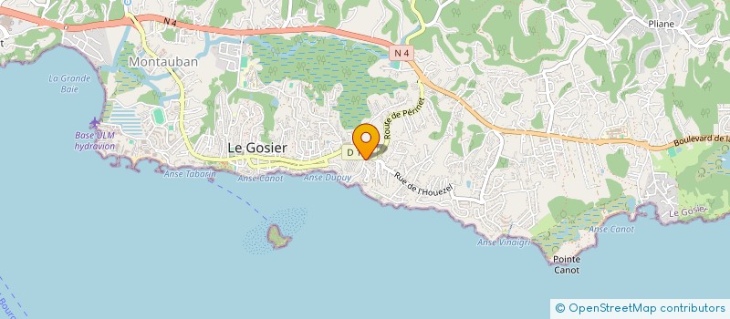 localisation de l'entreprise JARDIN BIGUINE II  LE GOSIER