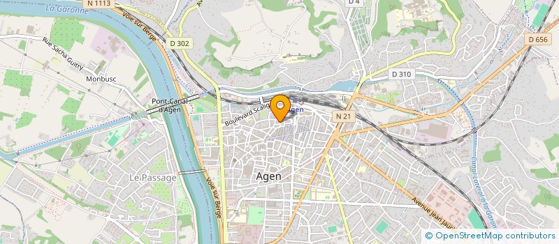 localisation de l'entreprise JARDIN BLEU à AGEN