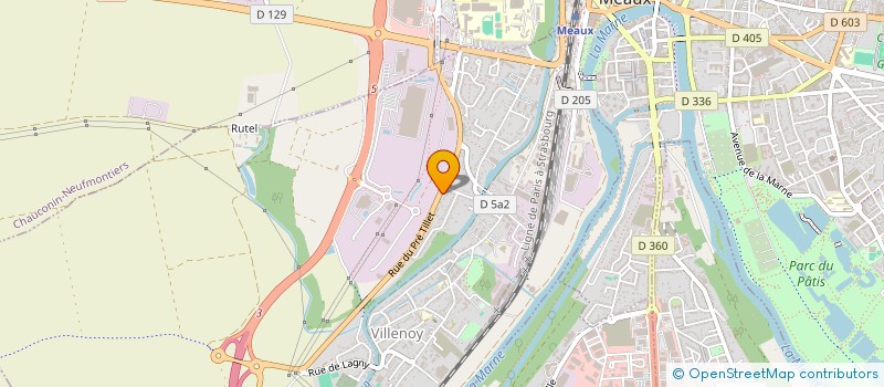 localisation de l'entreprise JARDIN BLEU MAJORELLE  VILLENOY