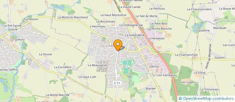 localisation de l'entreprise JARDIN CARRE  LA MEZIERE