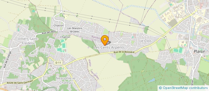 localisation de l'entreprise JARDIN CLEAN 78 à PLAISIR