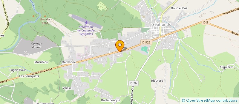 localisation de l'entreprise JARDIN CLEAN 82  SEPTFONDS