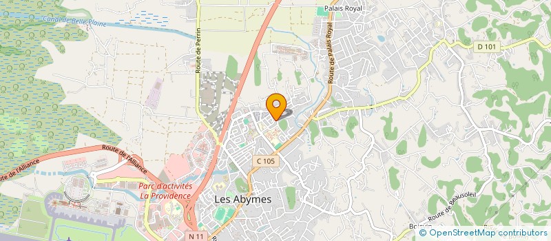 localisation de l'entreprise JARDIN CREOLE DE SOINS & SANTE  LES ABYMES