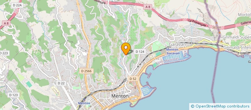 localisation de l'entreprise JARDIN D'ABONDANCE 2018  MENTON
