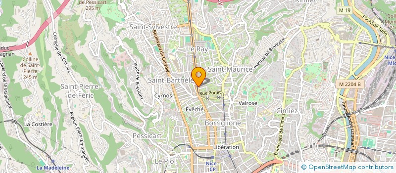 localisation de l'entreprise JARDIN D'ALICE à NICE