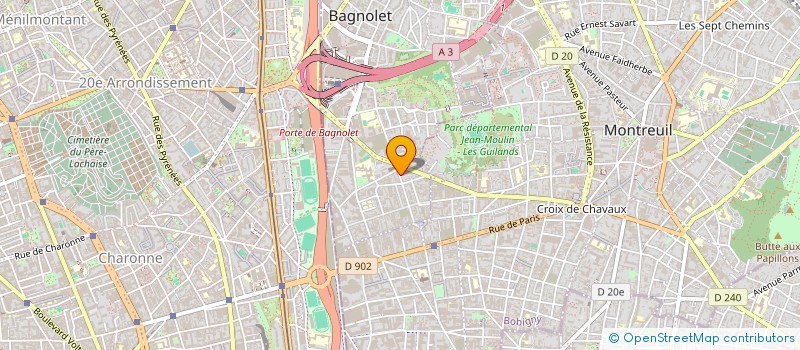 localisation de l'entreprise JARDIN D'ALIGRE à BAGNOLET