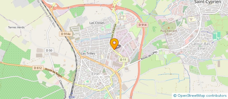 localisation de l'entreprise JARDIN D'ART CREATIF  ELNE