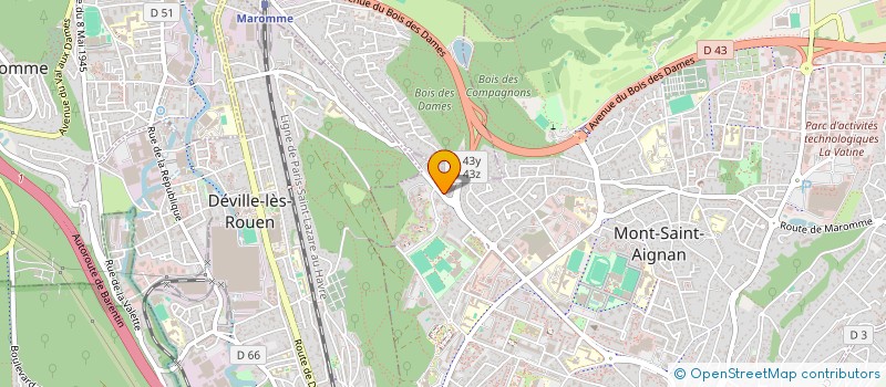 localisation de l'entreprise JARDIN D'AUTOMNE  MONT-SAINT-AIGNAN
