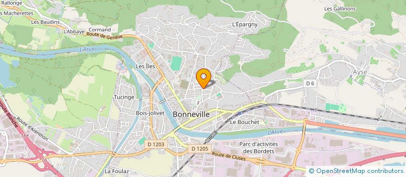 localisation de l'entreprise JARDIN D'EDEN-CENTRE EVANGELIQUE DE PRIERE 74  BONNEVILLE