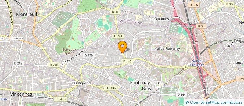 localisation de l'entreprise JARDIN D'ENFANTS PARDESS HANNA à FONTENAY-SOUS-BOIS