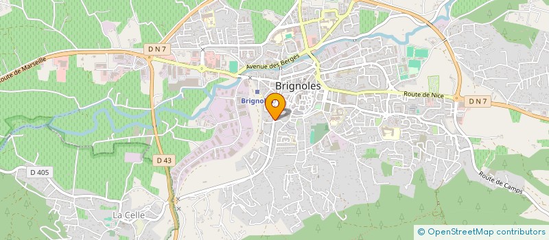localisation de l'entreprise JARDIN D'EVEIL DES ENFANTS DU SOLEIL à BRIGNOLES
