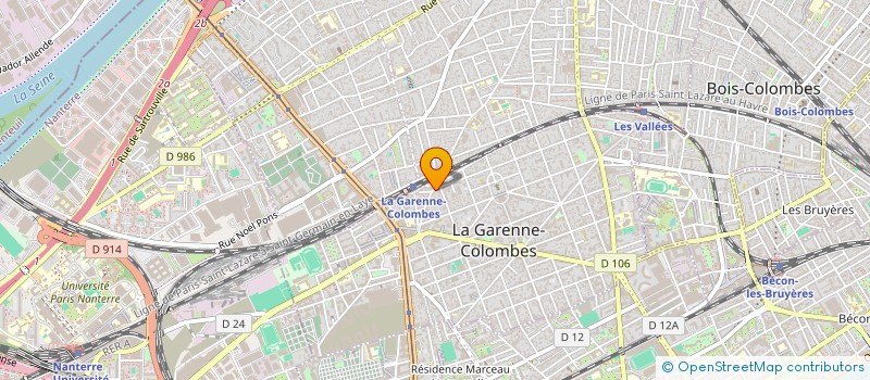 localisation de l'entreprise JARDIN D'HIVER à LA GARENNE-COLOMBES