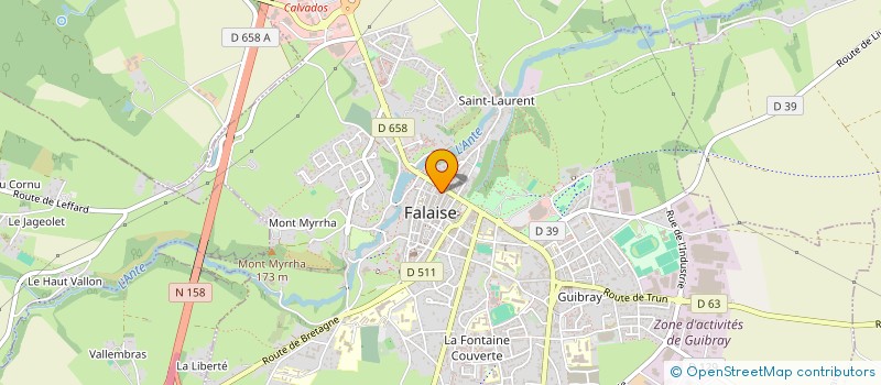 localisation de l'entreprise JARDIN D'HIVER à FALAISE