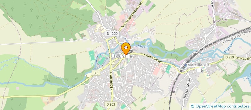 localisation de l'entreprise JARDIN D'HIVER à IS-SUR-TILLE