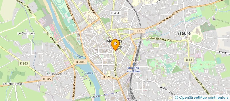 localisation de l'entreprise JARDIN D'INTERIEUR à MOULINS