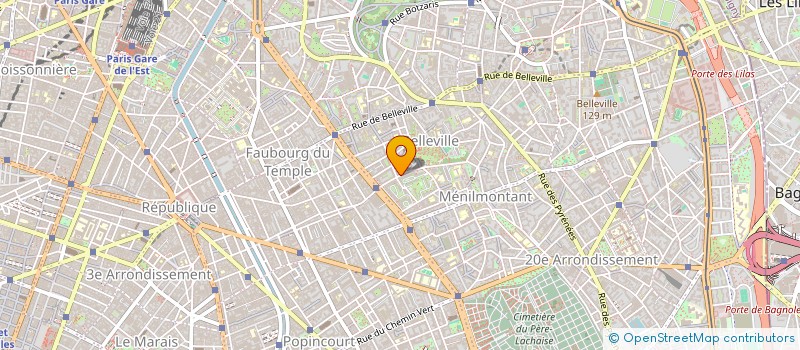 localisation de l'entreprise JARDIN DE BELLEVILLE  PARIS