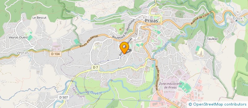 localisation de l'entreprise JARDIN DE BESIGNOLES à PRIVAS