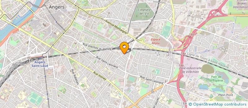 localisation de l'entreprise JARDIN DE COCAGNE ANGEVIN ASSOCIATION à ANGERS