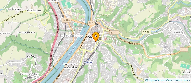 localisation de l'entreprise JARDIN DE CYBELE  VIENNE