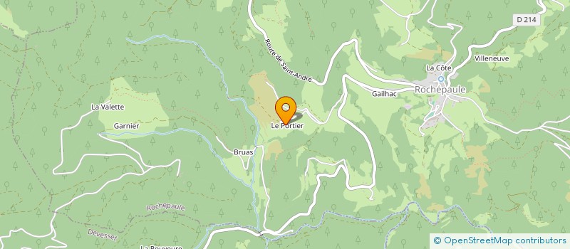 localisation de l'entreprise JARDIN DE FERME SAS  ROCHEPAULE