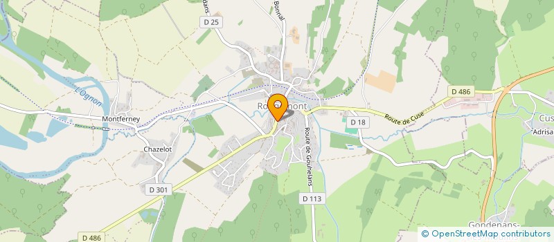 localisation de l'entreprise JARDIN DE JUSTINE  ROUGEMONT