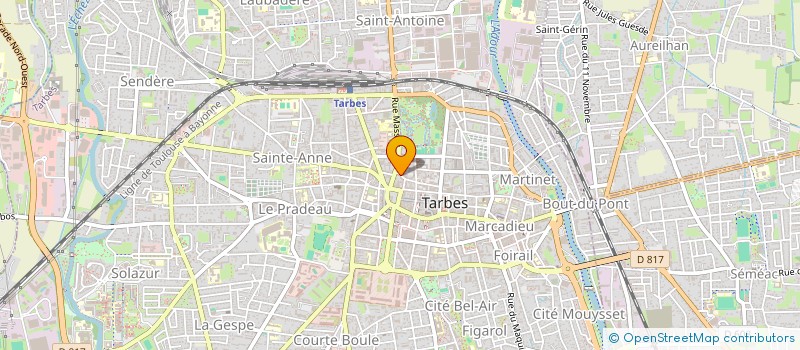 localisation de l'entreprise JARDIN DE L'ONGLE à TARBES