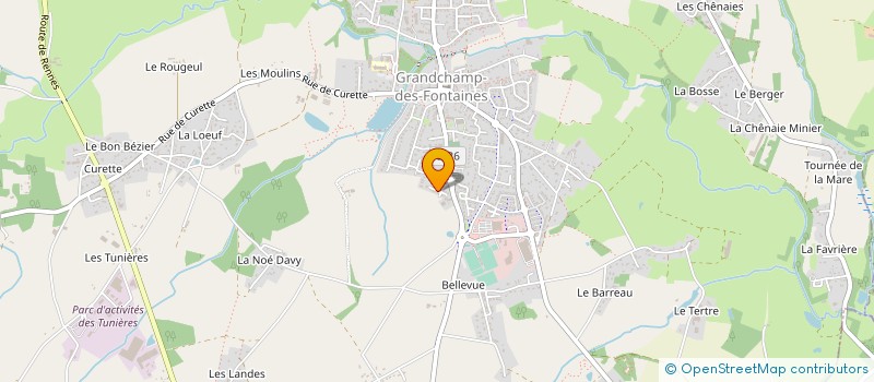 localisation de l'entreprise JARDIN DE L'OUEST  GRANDCHAMP-DES-FONTAINES