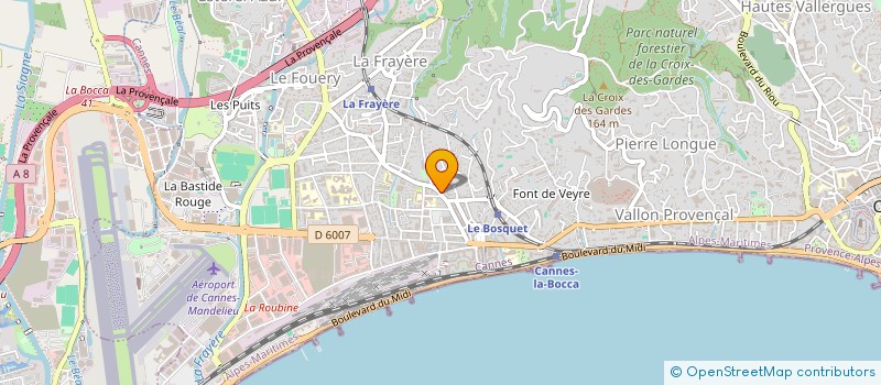 localisation de l'entreprise JARDIN DE LA BOCCA SERVICES A LA PERSONNE à CANNES