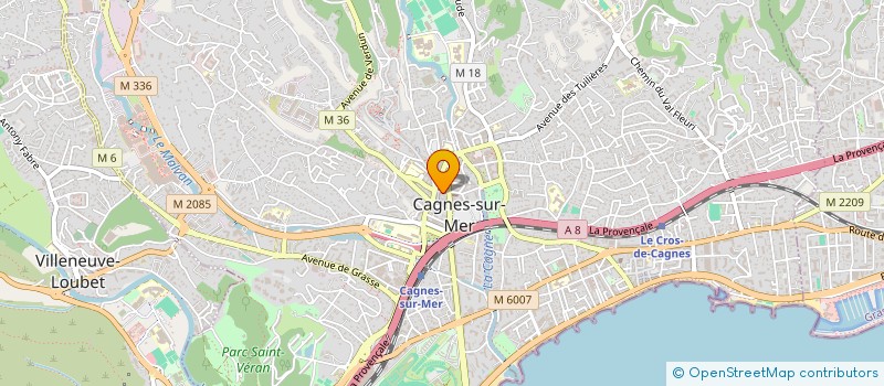 localisation de l'entreprise JARDIN DE LA CITE à CAGNES-SUR-MER