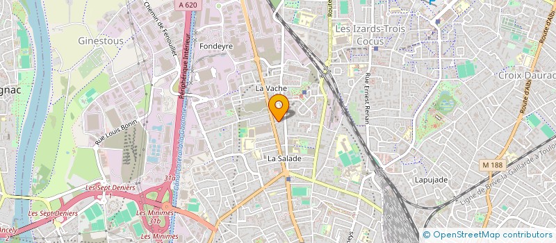 localisation de l'entreprise JARDIN DE LA SALADE  TOULOUSE