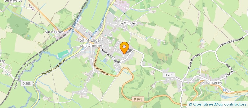 localisation de l'entreprise JARDIN DE SAINBIOZE  SAINT-LEGER-SUR-DHEUNE