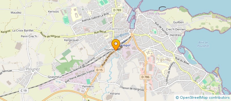 localisation de l'entreprise JARDIN DE TOURNEBRIDE à PAIMPOL
