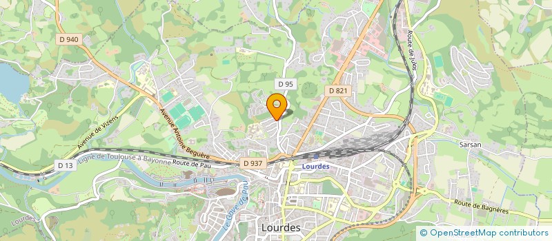 localisation de l'entreprise JARDIN DES ABBAYES à LOURDES