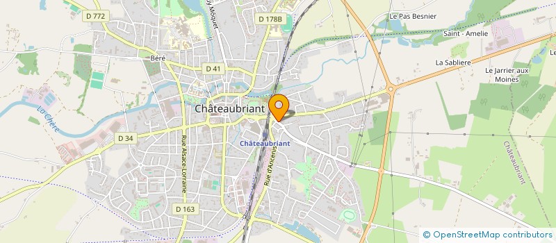 localisation de l'entreprise JARDIN DES FAUBOURGS  CHATEAUBRIANT