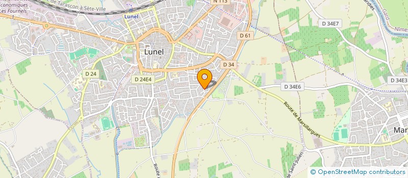 localisation de l'entreprise JARDIN DES HESPERIDES  LUNEL