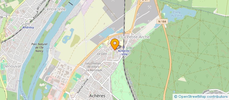 localisation de l'entreprise JARDIN DES ILES à ACHERES