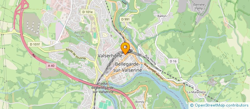 localisation de l'entreprise JARDIN DU CHEMINOT à VALSERHONE