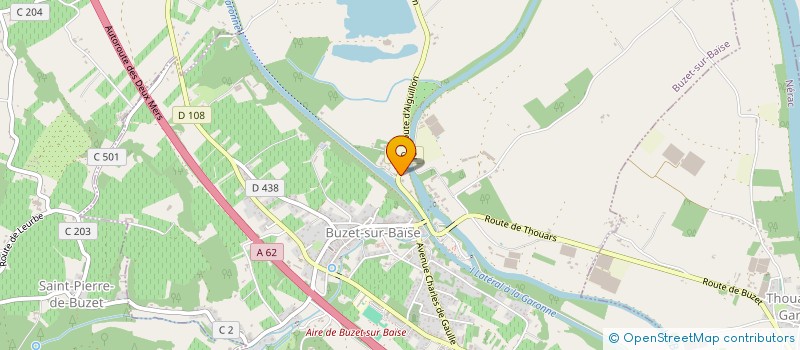 localisation de l'entreprise JARDIN DU COEUR  BUZET-SUR-BAISE