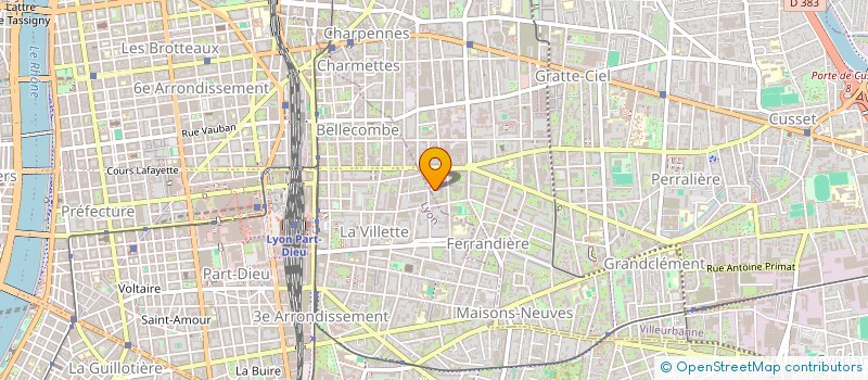 localisation de l'entreprise JARDIN DU KIWI  VILLEURBANNE